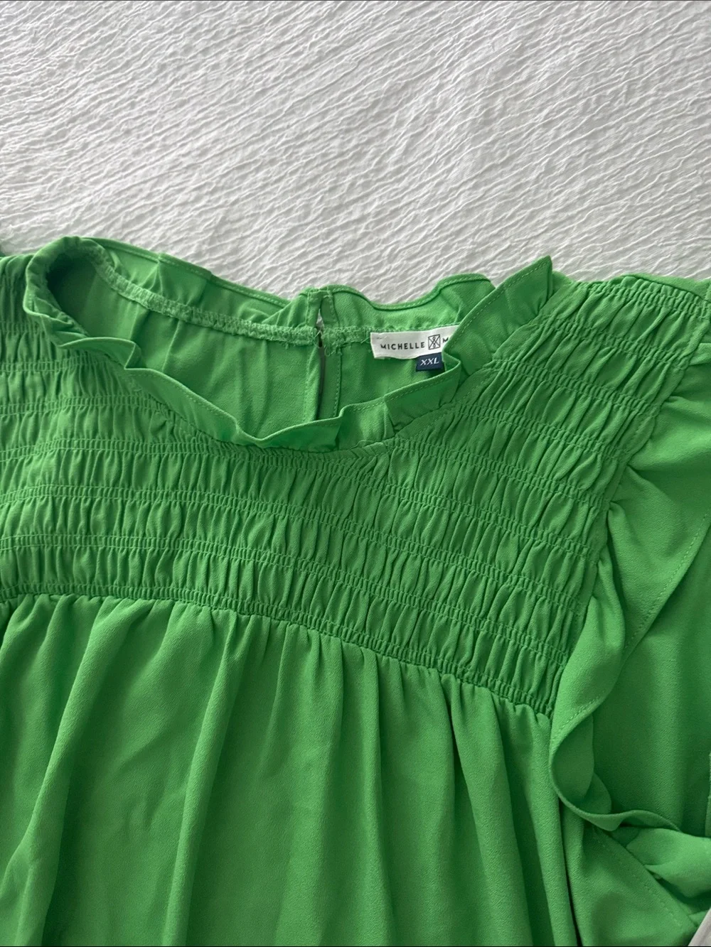 NWT Michele McDowell green dress 2x